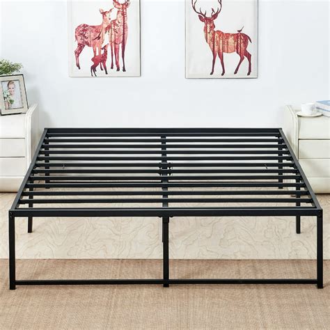 metal bed frame full no box spring|mattress frame without box spring.